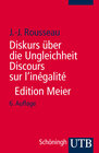 Buchcover Diskurs über die Ungleichheit /Discours sur l'inégalité