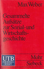 Buchcover Gesammelte Aufsätze zur Sozial- und Wirtschaftsgeschichte