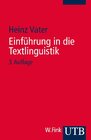Buchcover Einführung in die Textlinguistik