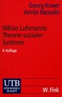 Buchcover Niklas Luhmanns Theorie sozialer Systeme