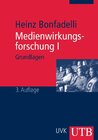 Buchcover Medienwirkungsforschung I