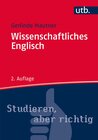 Buchcover Wissenschaftliches Englisch