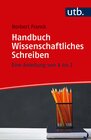 Buchcover Handbuch Wissenschaftliches Schreiben