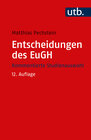 Buchcover Entscheidungen des EuGH