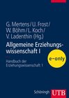 Buchcover Allgemeine Erziehungswissenschaft I