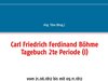 Buchcover Carl Friedrich Ferdinand Böhme Tagebuch 2te Periode (I)