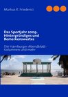 Buchcover Das Sportjahr 2009. Hintergründiges und Bemerkenswertes