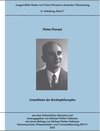 Buchcover Ausgewählte Werke von Pietro Piovani in deutscher Übersetzung