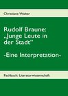 Buchcover Rudolf Braune: Junge Leute in der Stadt