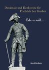 Buchcover Denkmale und Denksteine für Friedrich den Großen