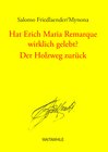 Buchcover Hat Erich Maria Remarque wirklich gelebt? / Der Holzweg zurück