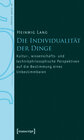 Buchcover Die Individualität der Dinge