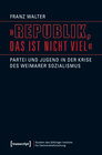 Buchcover »Republik, das ist nicht viel«