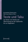 Buchcover Texte und Tabu