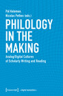 Buchcover Philology in the Making
