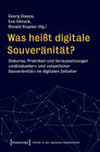 Buchcover Was heißt digitale Souveränität?