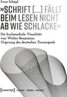 Buchcover »Schrift [...] fällt beim Lesen nicht ab wie Schlacke«