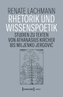 Buchcover Rhetorik und Wissenspoetik