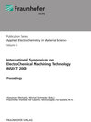 Buchcover International Symposium on ElectroChemical Machining Technology INSECT 2009.