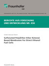 Buchcover Sulfonated Poly(Ether Ether Ketone) Based Membranes For Direct Ethanol Fuel Cells.
