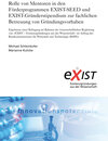 Buchcover Rolle von Mentoren in den Förderprogrammen EXIST-SEED und EXIST-Gründerstipendium zur fachlichen Betreuung von Gründungs