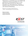Buchcover Maßnahmen und Erfahrungen der EXIST III geförderten Gründungsinitiativen in den Bereichen Ideengenerierung, Beratung, Qu