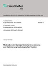 Buchcover Methoden der Nanopartikelcharakterisierung zur Optimierung toxikologischer Studien.