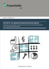 Buchcover Patente in Innovationskooperationen