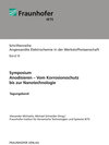 Buchcover Symposium. Anodisieren - Vom Korrosionsschutz bis zur Nanotechnologie.