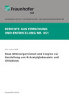 Buchcover Neue Mikroorgarnismen und Enzyme zur Herstellung von N-Acetylglukosamin und Chitobiose