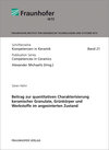 Buchcover Beitrag zur quantitativen Charakterisierung keramischer Granulate, Grünkörper und Werkstoffe im angesinterten Zustand