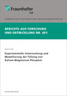 Buchcover Experimentelle Untersuchung und Modellierung der Fällung von Kalium-Magnesium-Phosphat