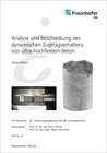 Buchcover Analyse und Beschreibung des dynamischen Zugtragverhaltens von ultra-hochfestem Beton