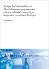 Buchcover Analyse der Vulnerabilität von Elektrizitätsversorgungssystemen mit unterschiedlich ausgeprägter Integration erneuerbare