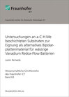 Buchcover Untersuchungen an a-C:H:Me beschichteten Substraten zur Eignung als alternatives Bipolarplattenmaterial für wässrige Van