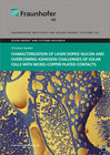 Buchcover Characterization of Laser Doped Silicon and Overcoming Adhesion Challenges of Solar Cells with Nickel-Copper Plated Cont