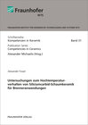 Buchcover Untersuchungen zum Hochtemperaturverhalten von Siliciumcarbid-Schaumkeramik für Brenneranwendungen