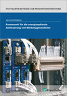 Buchcover Framework für die energieoptimale Ansteuerung von Werkzeugmaschinen