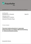 Buchcover Thermisch-elektrochemische in-operando Untersuchungen zur lokalen Wärmeentwicklung in Lithiumionenbatteriezellen