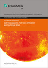 Buchcover Surface Analysis for High Efficiency Silicon Solar Cells