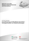 Buchcover Umweltbewertung und Ökoeffizienz beim Metall-Schutzgasschweißen von Dickblechverbindungen