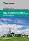 Buchcover Strategien und Methoden der ressourceneffizienten Produktion.