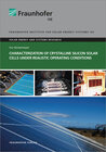 Buchcover Characterization of Crystalline Silicon Solar Cells under Realistic Operating Conditions.