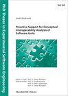 Buchcover Proactive Support for Conceptual Interoperability Analysis of Software Units.