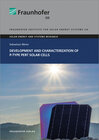 Buchcover Development and Characterization of p-type PERT Solar Cells