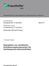 Buchcover Degradation von metallischen Kontaktierungskomponenten bei Hochtemperatur-Brennstoffzellen