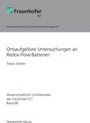 Buchcover Ortsaufgelöste Untersuchungen an Redox-Flow-Batterien