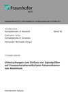 Buchcover Untersuchungen zum Einfluss von Signalgrößen auf Prozesscharakteristika beim Pulsanodisieren von Aluminium