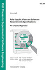 Buchcover Role-Specific Views on Software Requirements Specifications
