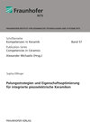 Buchcover Polungsstrategien und Eigenschaftsoptimierung für integrierte piezoelektrische Keramiken